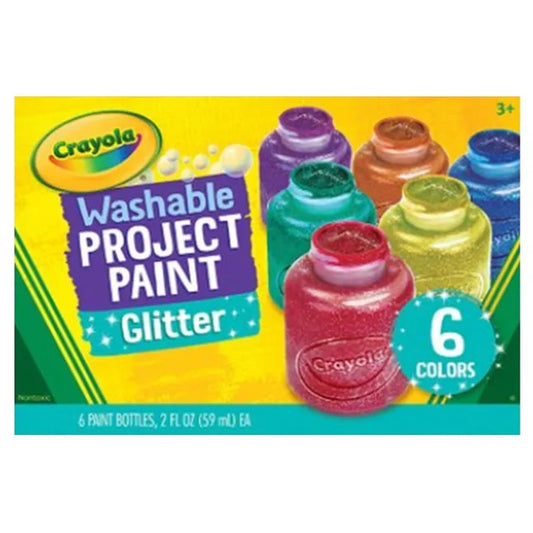Crayola 6 Ct. 2-Oz. Glitter Paint Set