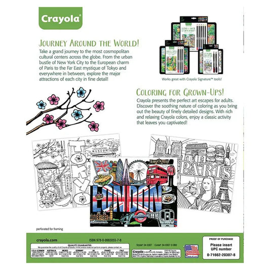 Crayola Adult Coloring, City Escapes Coloring Books