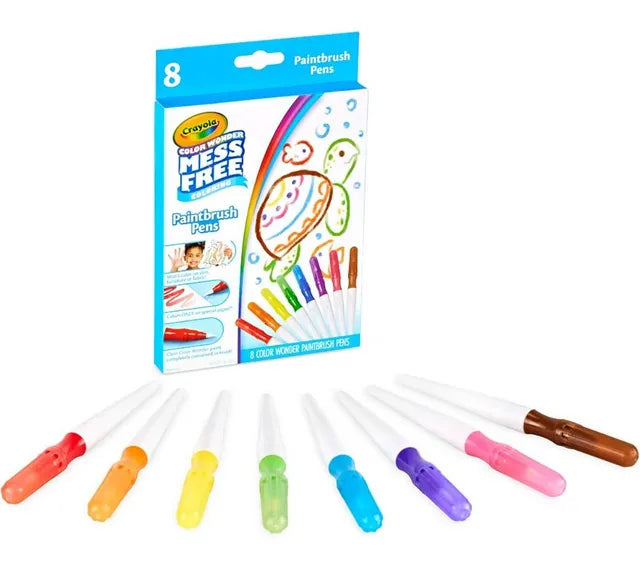Crayola Color Wonder Paintbrush Pens – 8 Mess Free Paint Pens For Kids, Ages 3+