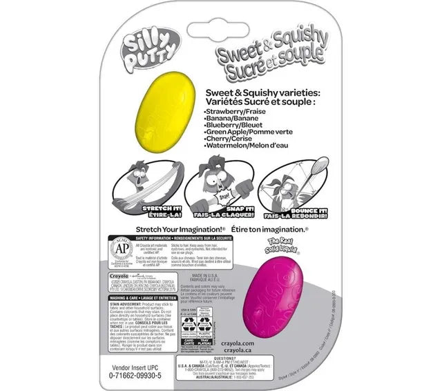 Crayola Silly Putty Scented Eggs 2-Pack – Sweet & Squishy Assorted Fruity Scents, Sensory Fidget Toy For Kids Ages 4+, Classic Stretchy Putty, Non-Toxic
