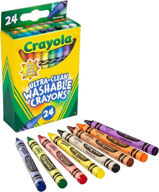 Crayola 24 Count Washable Ultra Clean Crayons