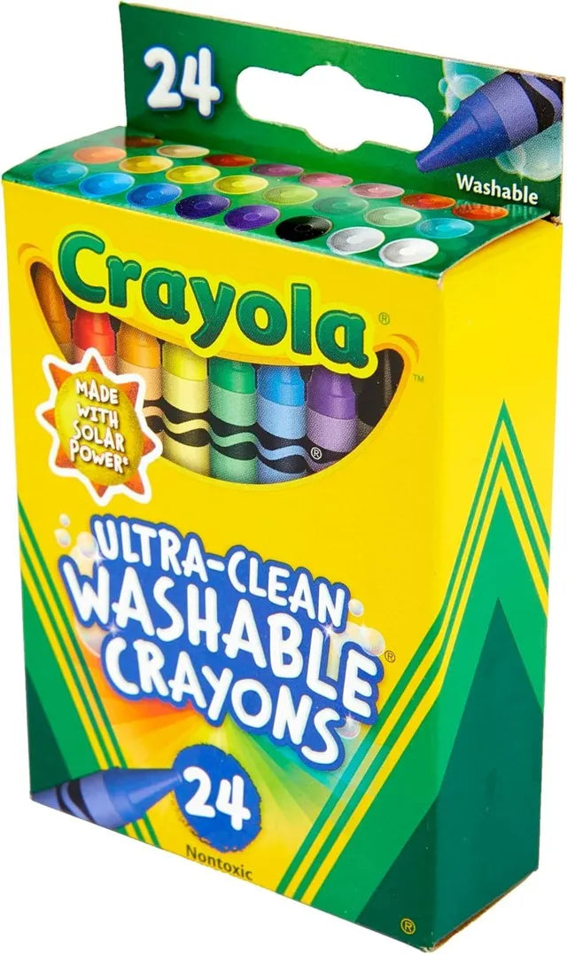 Crayola 24 Count Washable Ultra Clean Crayons