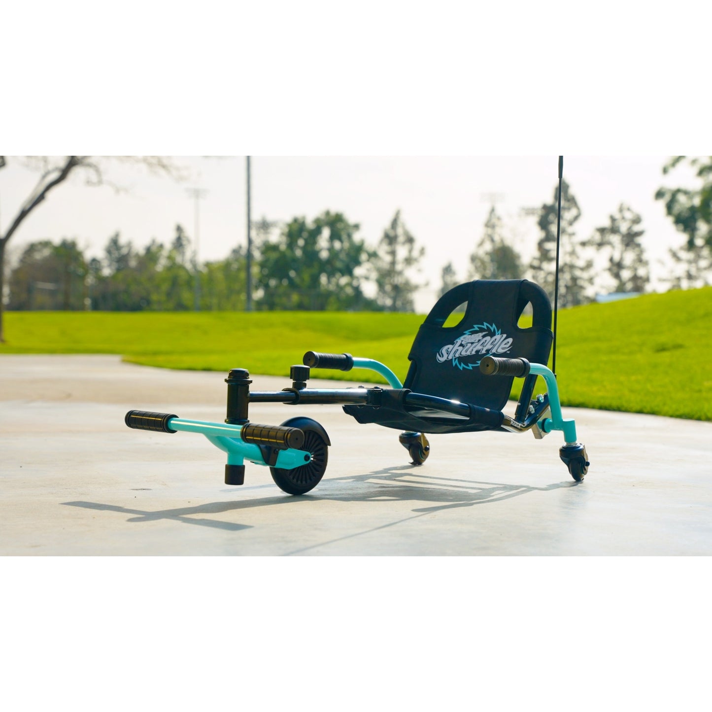عربة Razor Crazy Cart Shuffle باللون الأسود/الأزرق المخضر 4+