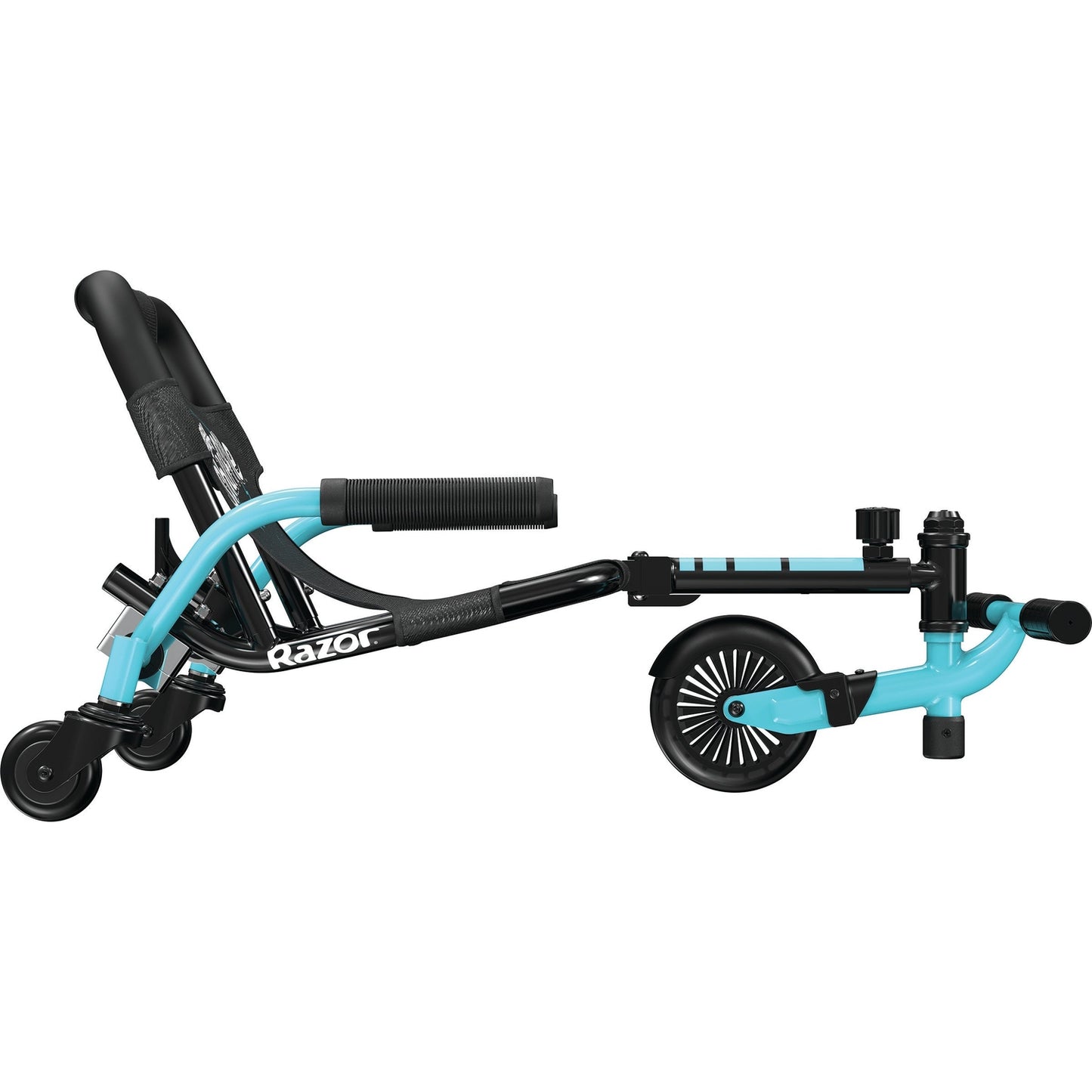 عربة Razor Crazy Cart Shuffle باللون الأسود/الأزرق المخضر 4+