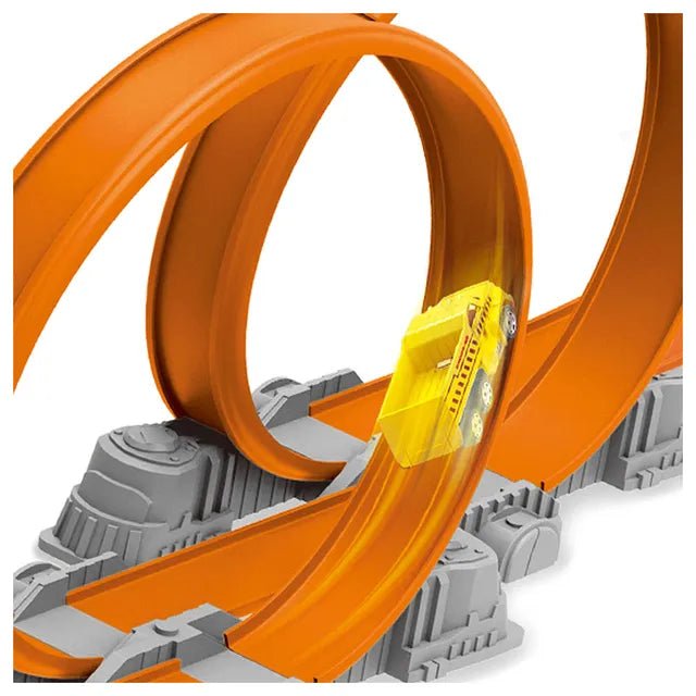 D - POWER – Ejection Track Set & Colour Changing Car | DIY Free Build Track, 360 Loop Launcher, Launch Pad | 62pc Set, Kids Age 3+ - Marah Kids