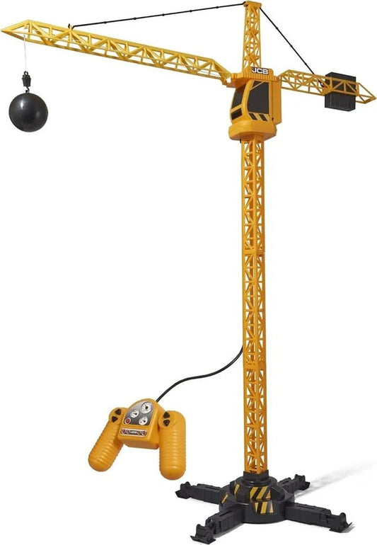 D - POWER Teamsterz JCB Remote Control Crane Tower 100cm | Battery Operated The crane tower requires 3 x AA batteries (not included) | Elevate your child's playtime with the JCB Remote Control Crane Tower | Suitable Ages 3 + - Marah Kids