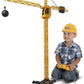 D - POWER Teamsterz JCB Remote Control Crane Tower 100cm | Battery Operated The crane tower requires 3 x AA batteries (not included) | Elevate your child's playtime with the JCB Remote Control Crane Tower | Suitable Ages 3 + - Marah Kids