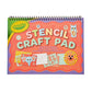 Crayola Stencil Colouring Book | Includes Patterned pages, Colouring pages, Stencil sheet & Stickers, and sticker scenes | Ages 6+ - Marah Kids