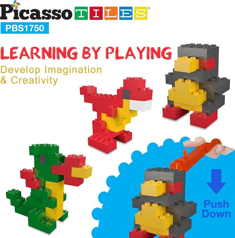 Picasso Magnetic Building Blocks 1750 - pieces - Marah Kids