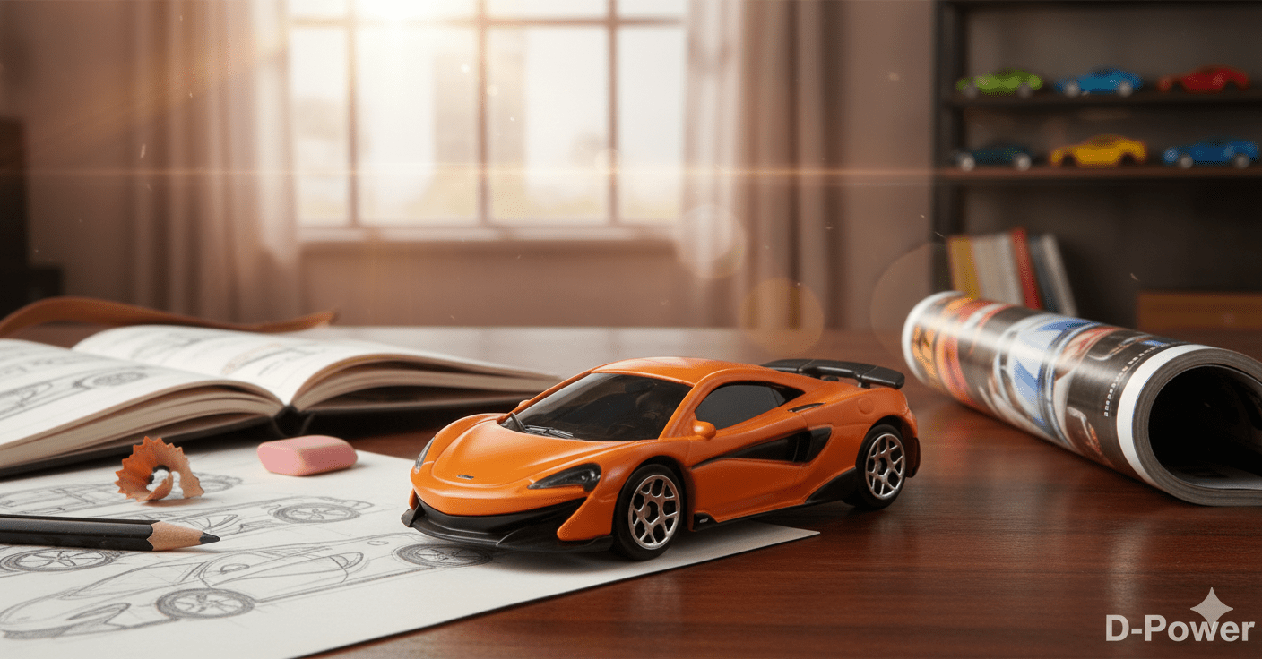 d - power 1:64 diecast mclaren 600lt matte orange - Marah Kids
