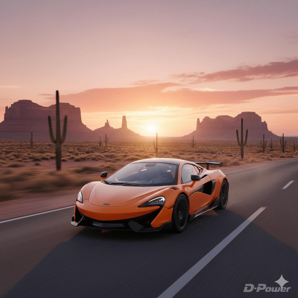 d - power 1:64 diecast mclaren 600lt matte orange - Marah Kids
