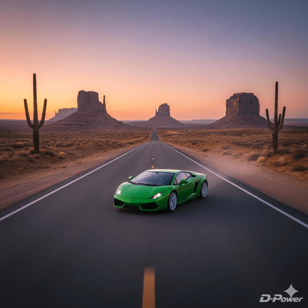 D - Power 1:64 Diecast Lamborghini Gallardo LP570 - 4 MATTE Green - Marah Kids