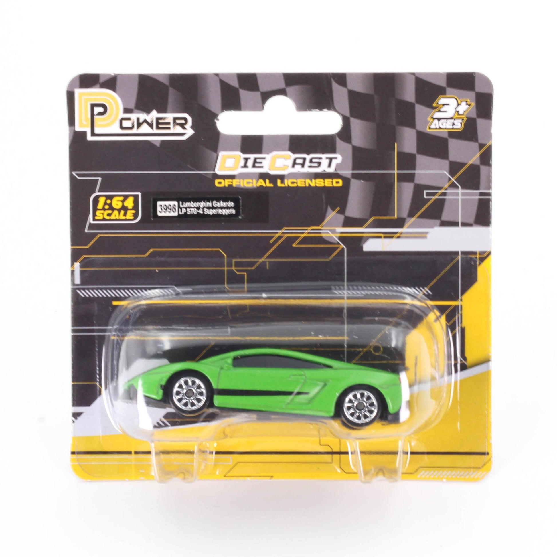 D - Power 1:64 Diecast Lamborghini Gallardo LP570 - 4 MATTE Green - Marah Kids