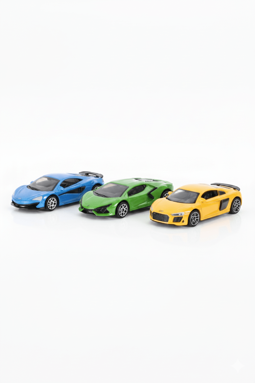 d - power 1:64 diecast car set 3 - pack – mclaren, lamborghini, audi - Marah Kids