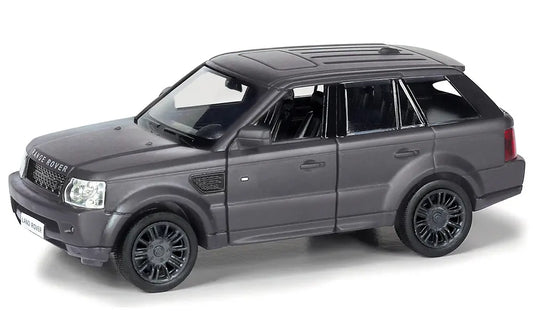 D - Power 1:36 Diecast Land Rover Range Rover Sport – Matte Black, Pull Back, Collectible SUV Model Car - Marah Kids