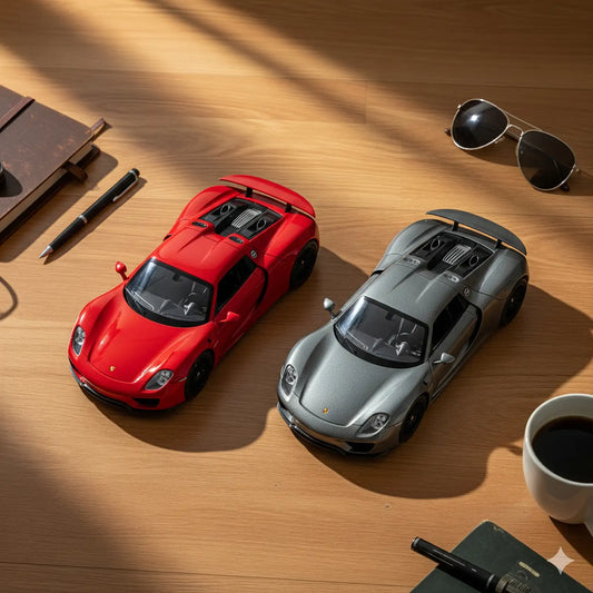 D - Power 1:36 Diecast Porsche 918 Spyder, Assorted Colors Red / Grey, 1 Piece - Marah Kids