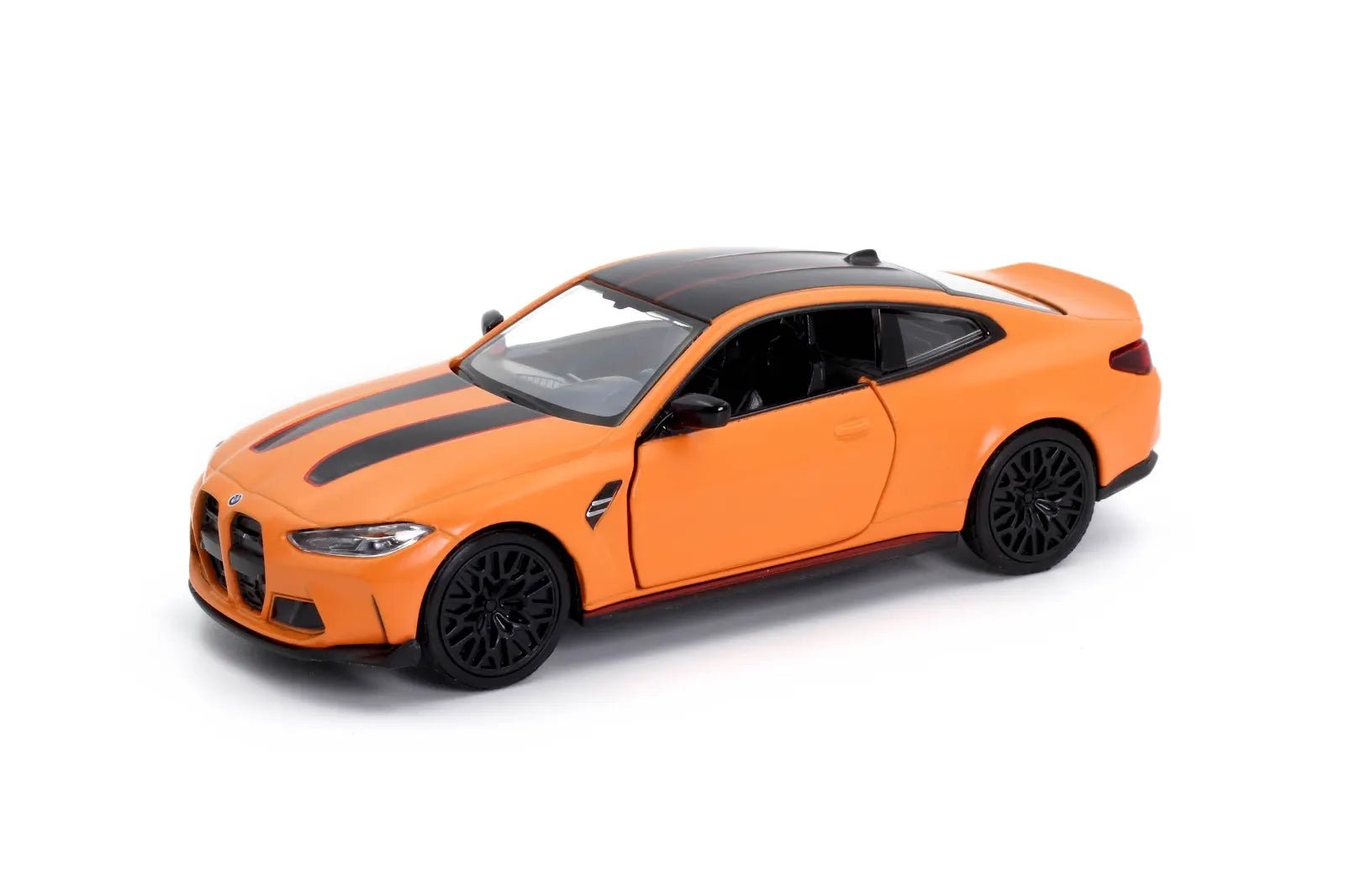 D - Power 1:36 Diecast BMW M4 CSL 2023 – Matte Orange, Pull Back, Collectible Sports Car Model - Marah Kids