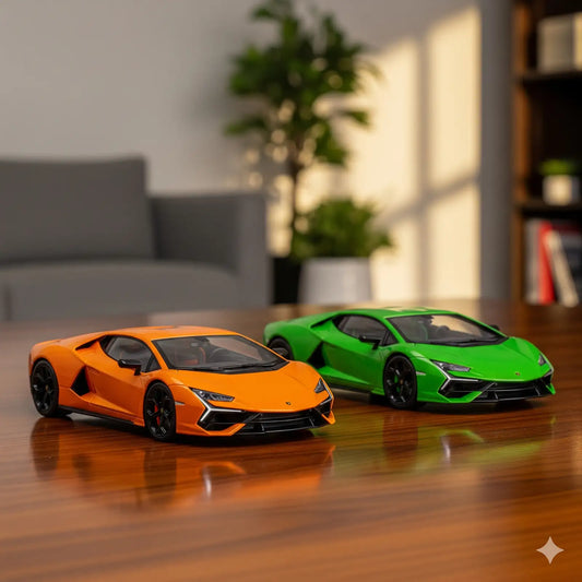 D - Power 1:36 Diecast Lamborghini Revuelto 2024, Assorted Colors Orange / Green, 1 Piece - Marah Kids