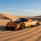 D - Power 1:36 Diecast Pagani Zonda R – Orange, Pull Back, Collectible Supercar Model - Marah Kids