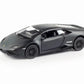 D - Power 1:36 Diecast Lamborghini Huracan LP610 - 4 – Matte Black, Pull Back - Marah Kids