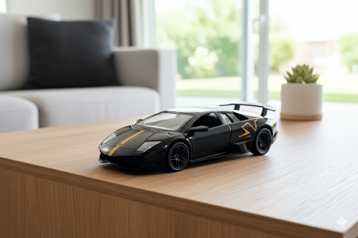 d - power 1:36 diecast lamborghini lp670 - 4 murcielago – black - Marah Kids