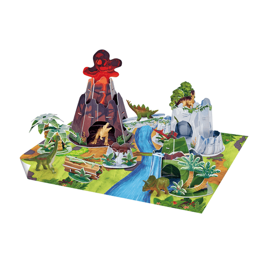 National Geographic kids 3D Puzzle Dino Mountain Playset 54 - pieces - Marah Kids