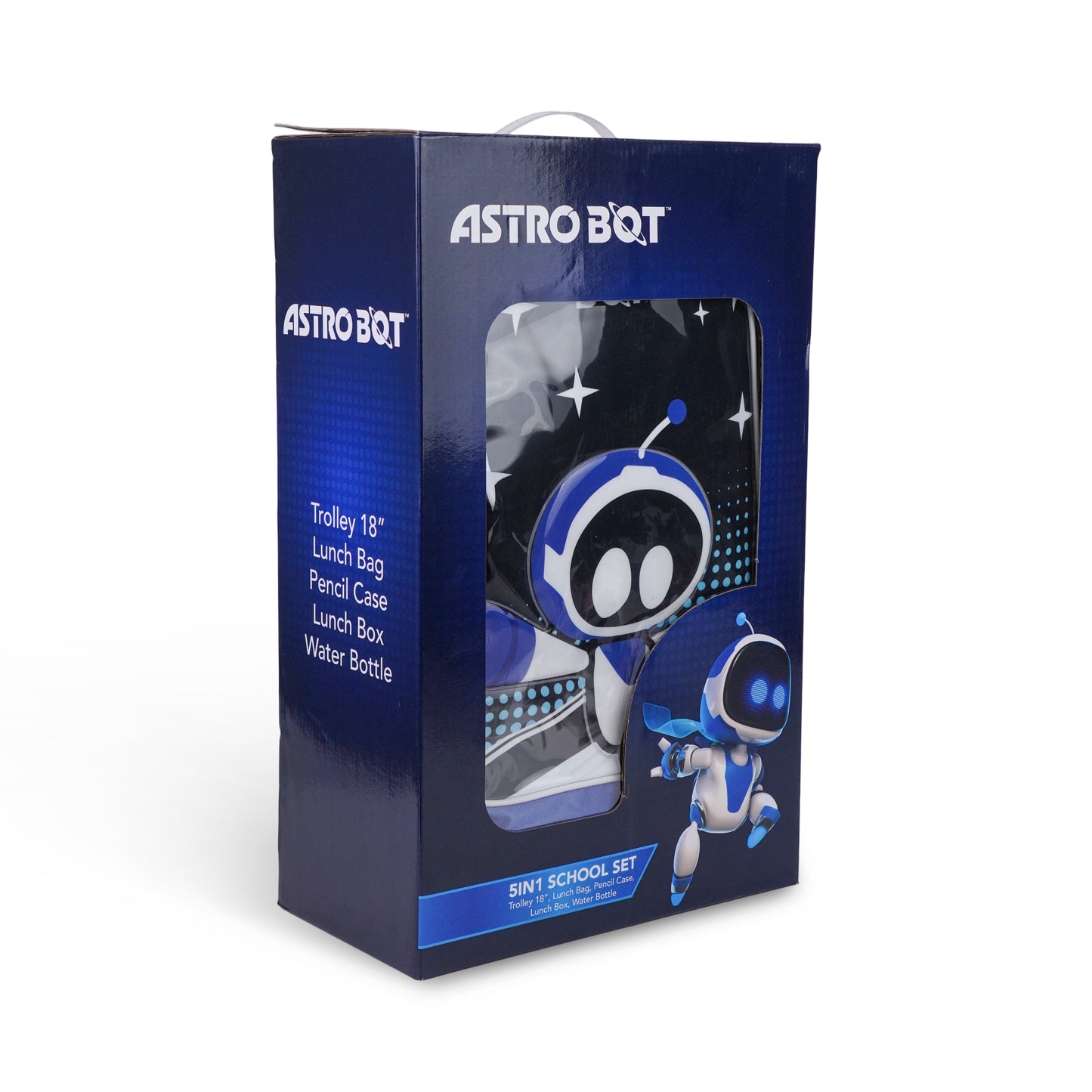 Sony Astro Bot 5-in-1 Kids Trolley School Set 18 Inch