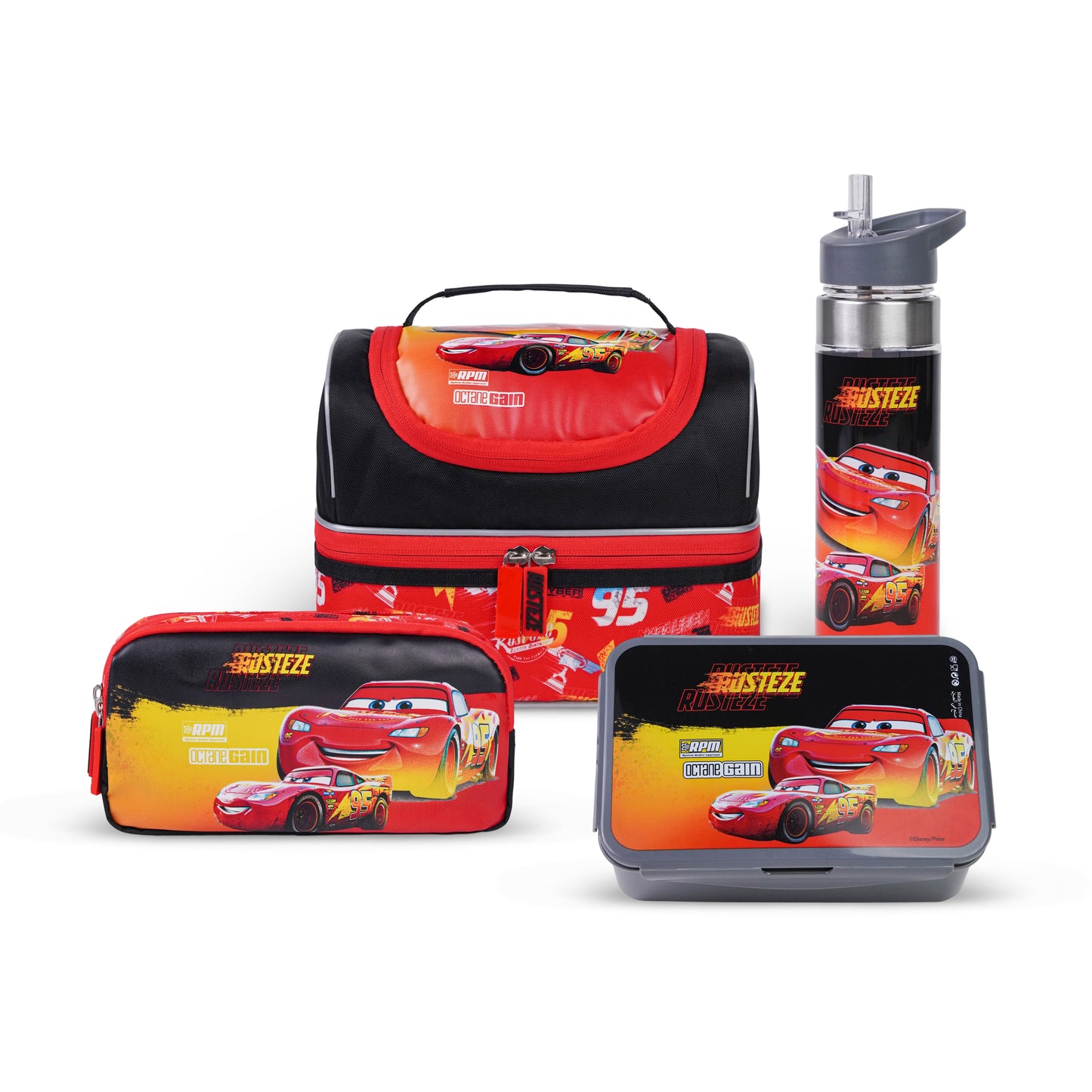 Disney Cars Premium 5-in-1 Kids Trolley School Set 18 Inch