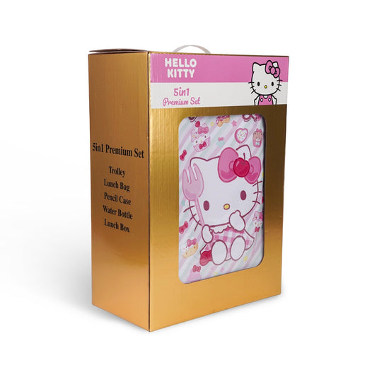 Sanrio Hello Kitty 5-in-1 Kids Trolley School Set 18 Inch - Marah Kids