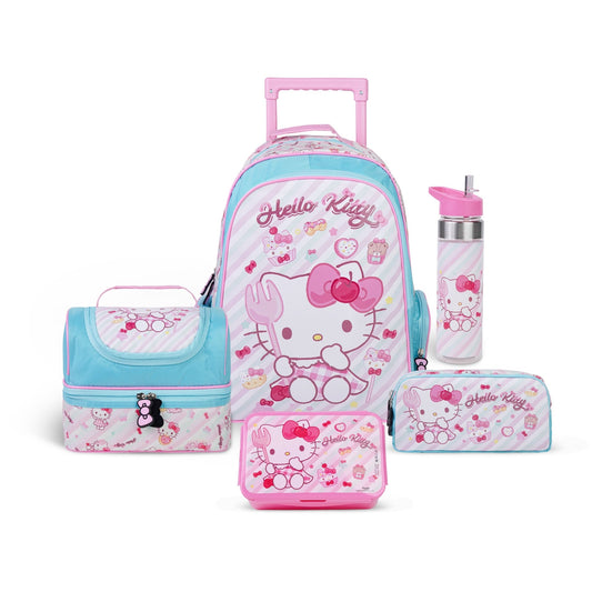Sanrio Hello Kitty 5-in-1 Kids Trolley School Set 18 Inch - Marah Kids