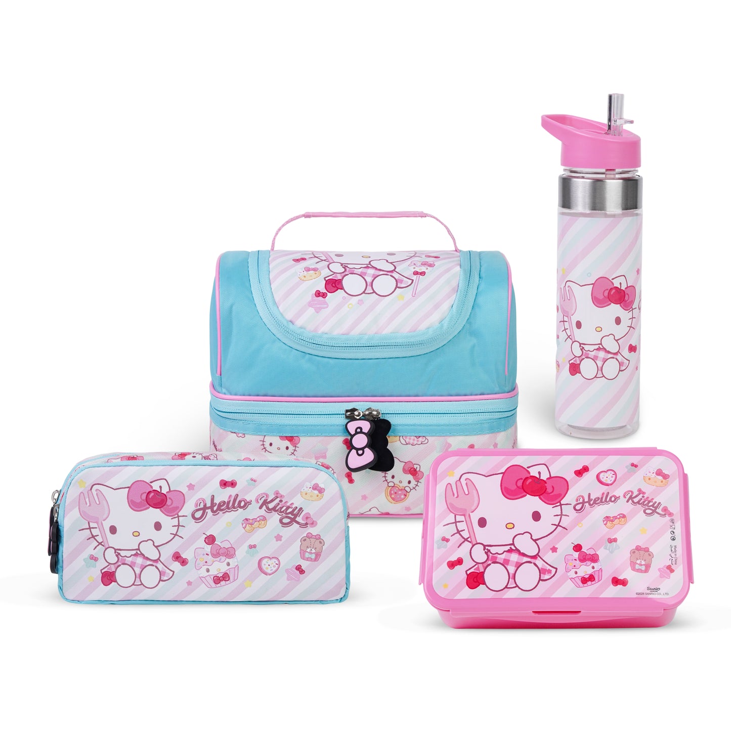 Sanrio Hello Kitty Premium 5-in-1 Kids Trolley School Set 18 Inch