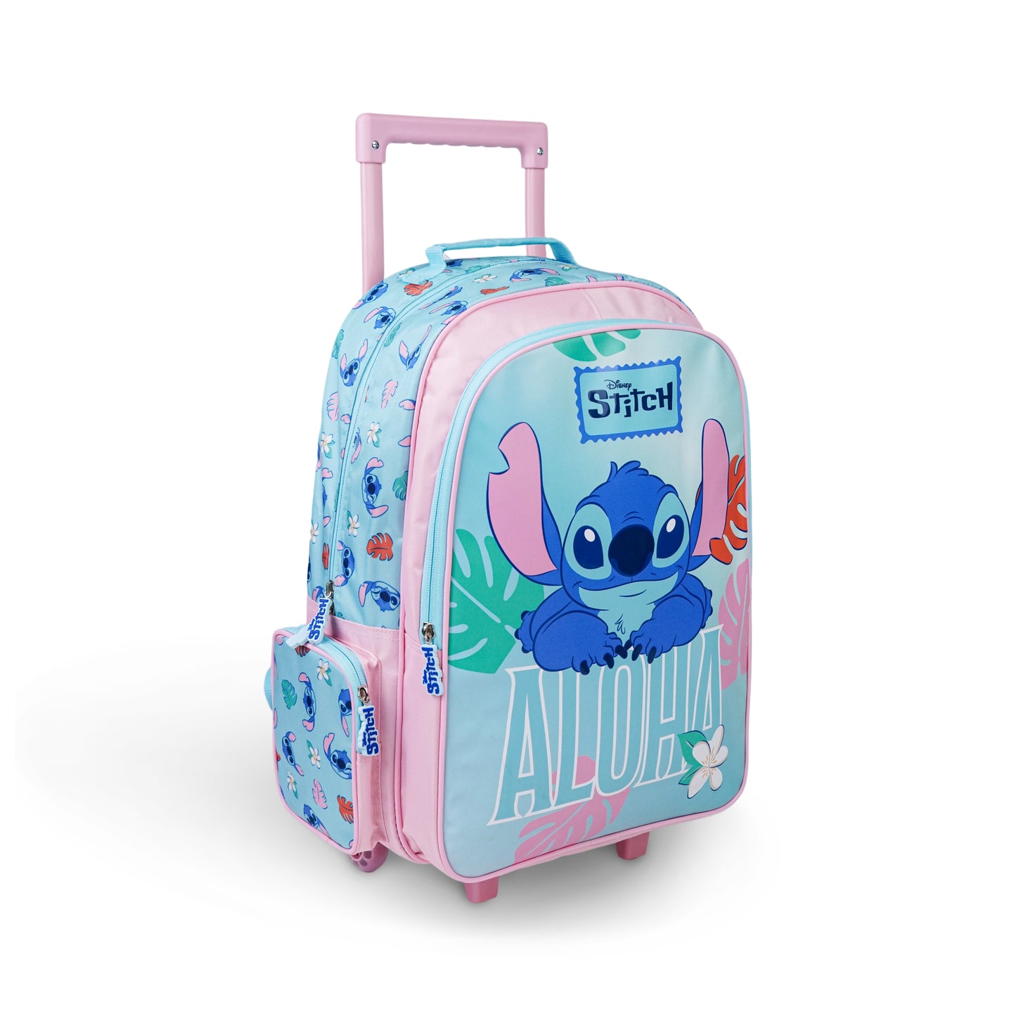 Disney Stitch Premium 5-in-1 Kids Trolley School Set 18 Inch