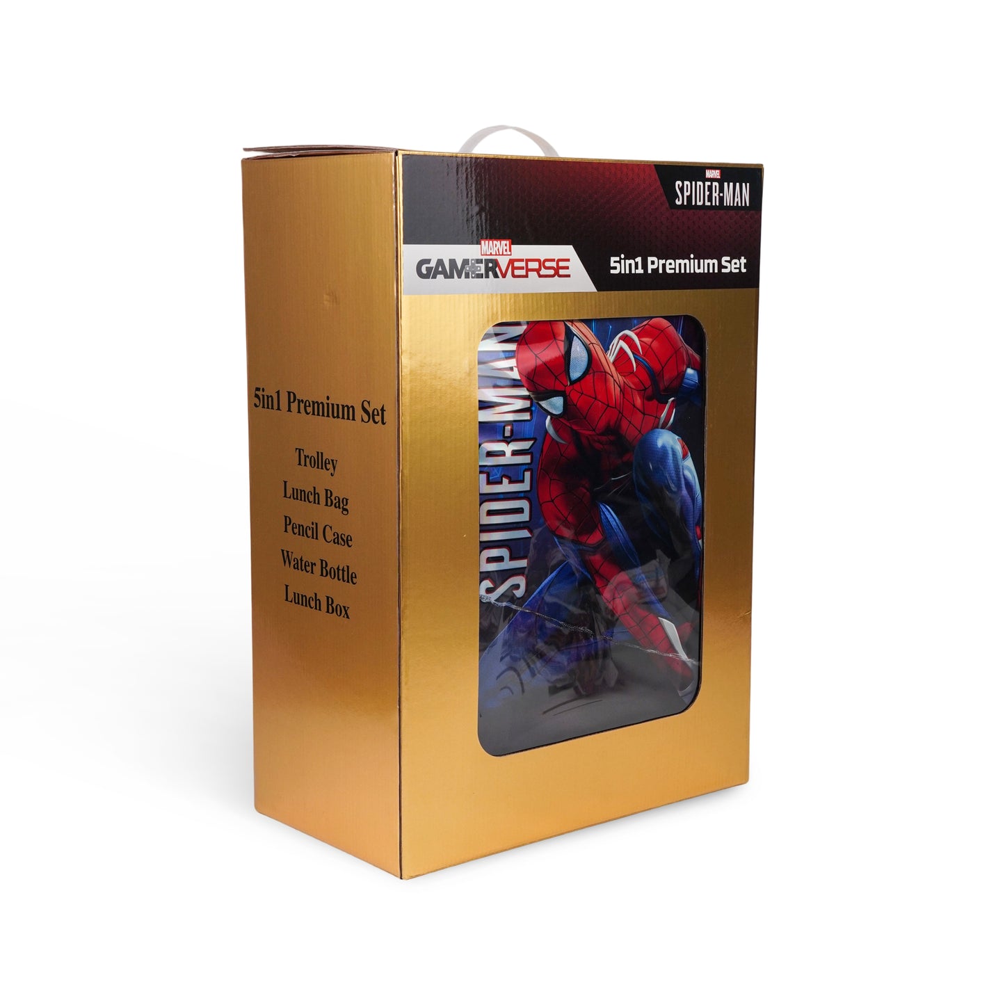 Marvel Spider-Man Premium 5-in-1 Kids Trolley School Set 18 Inch