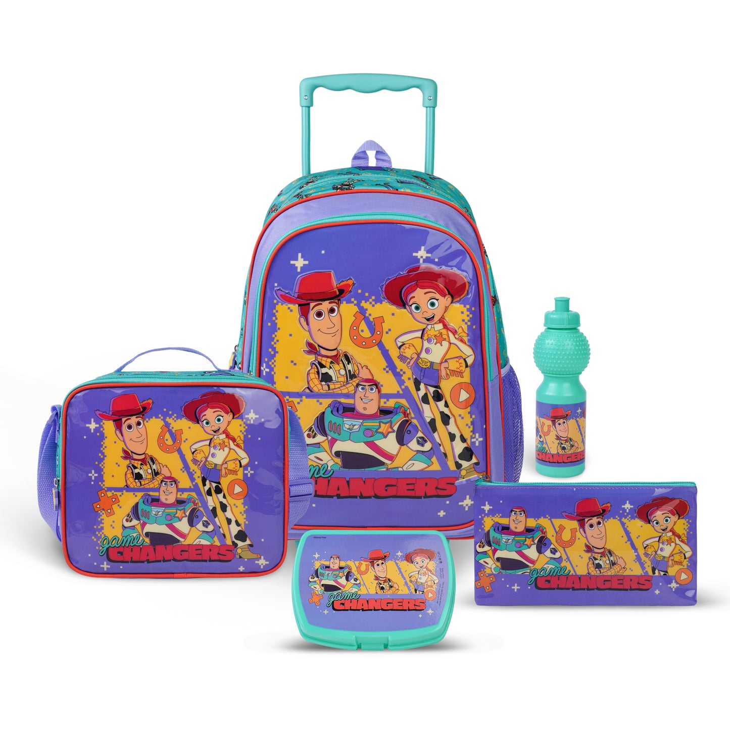 Disney Toy Story 5-in-1 Kids Trolley School Set 18 Inch