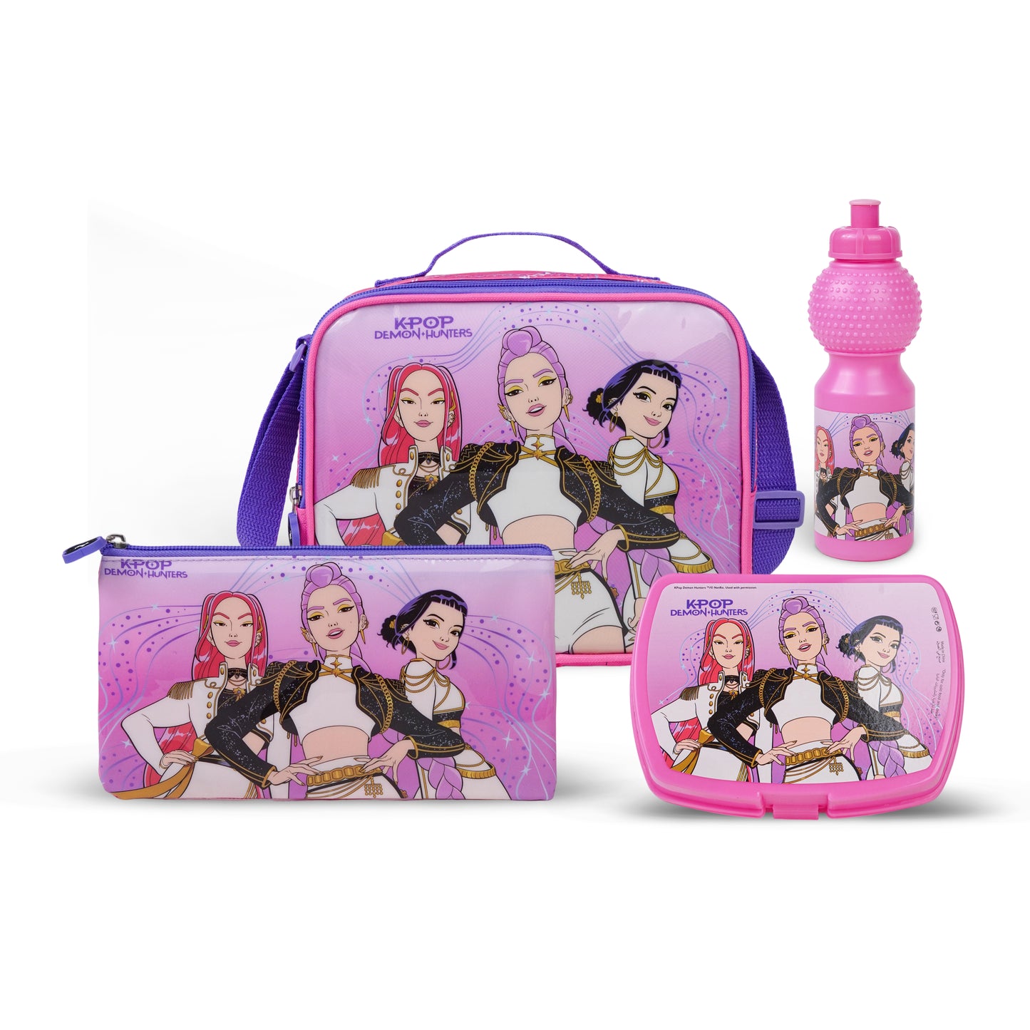 Netflix K-Pop Demon Hunters 5-in-1 Backpack Set 18 Inch
