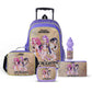 Netflix K-Pop Demon Hunters Golden 5-in-1 Kids Trolley School Set 18 Inch