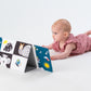 Taf Toys Tummy-Time Baby Mirror Book | High Contrast Sensory Toy, 0M+