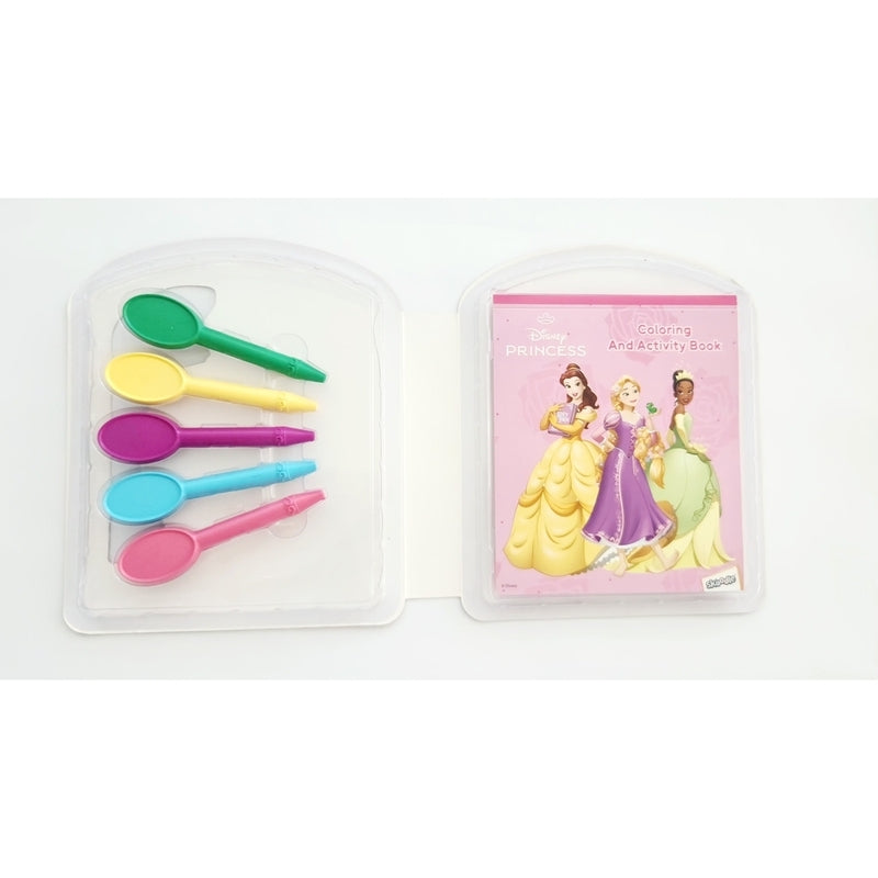DISNEY PRINCESS COLORING SET WITH SHAPED CRAYON