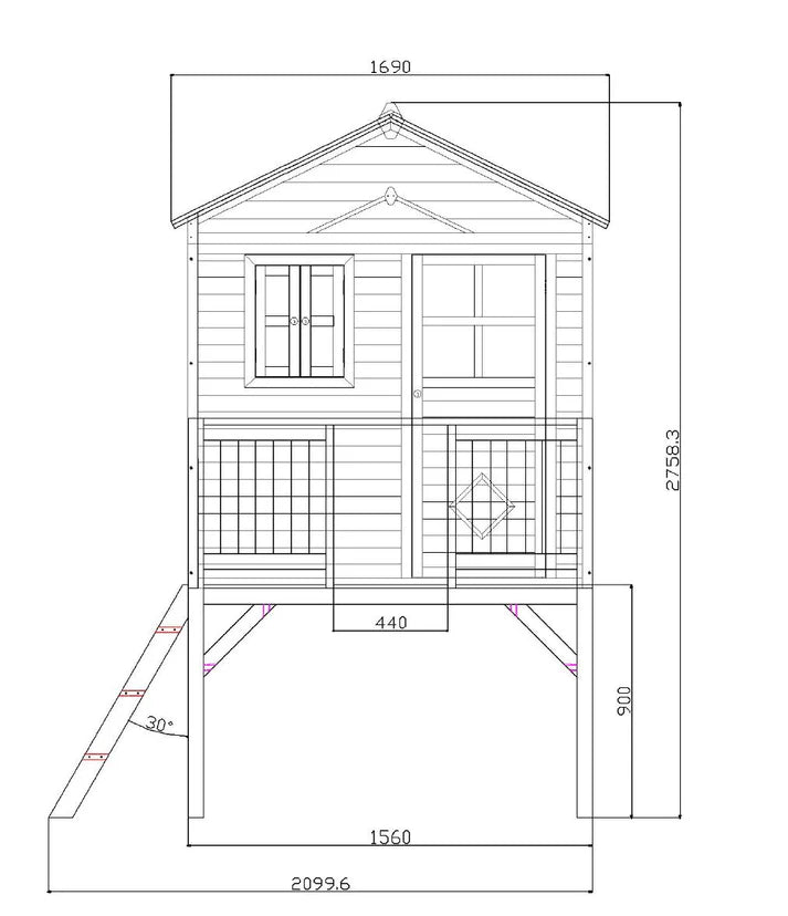 Wood Kraft Kids – Cubby Playhouse - product image 3