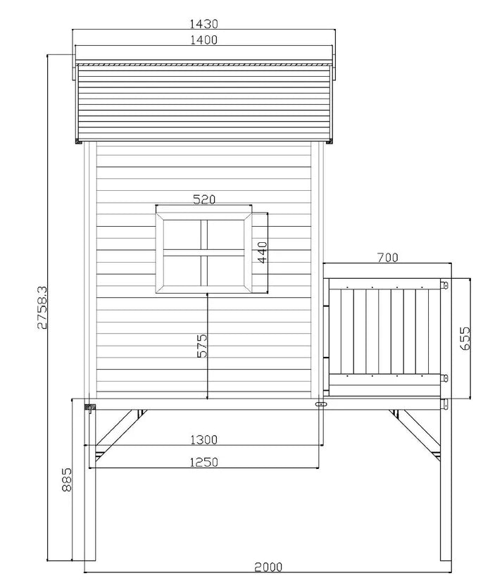 Wood Kraft Kids – Cubby Playhouse - product image 5