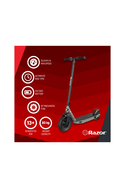 Razor E-Scooter E200Hd Gry 13Mph 24V 12+