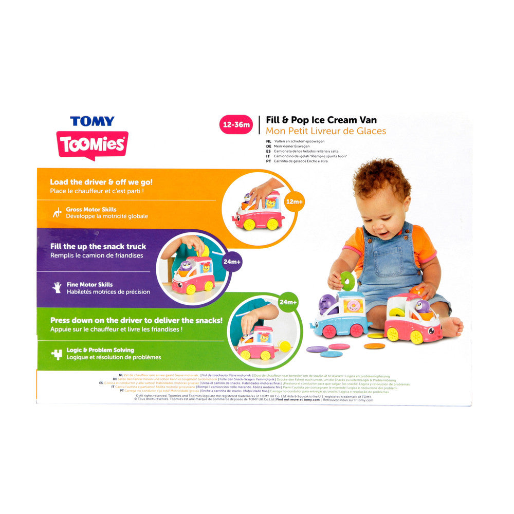 Tomy Toomies -TOMY Toomies Fill & Pop Snack Trucks Ast