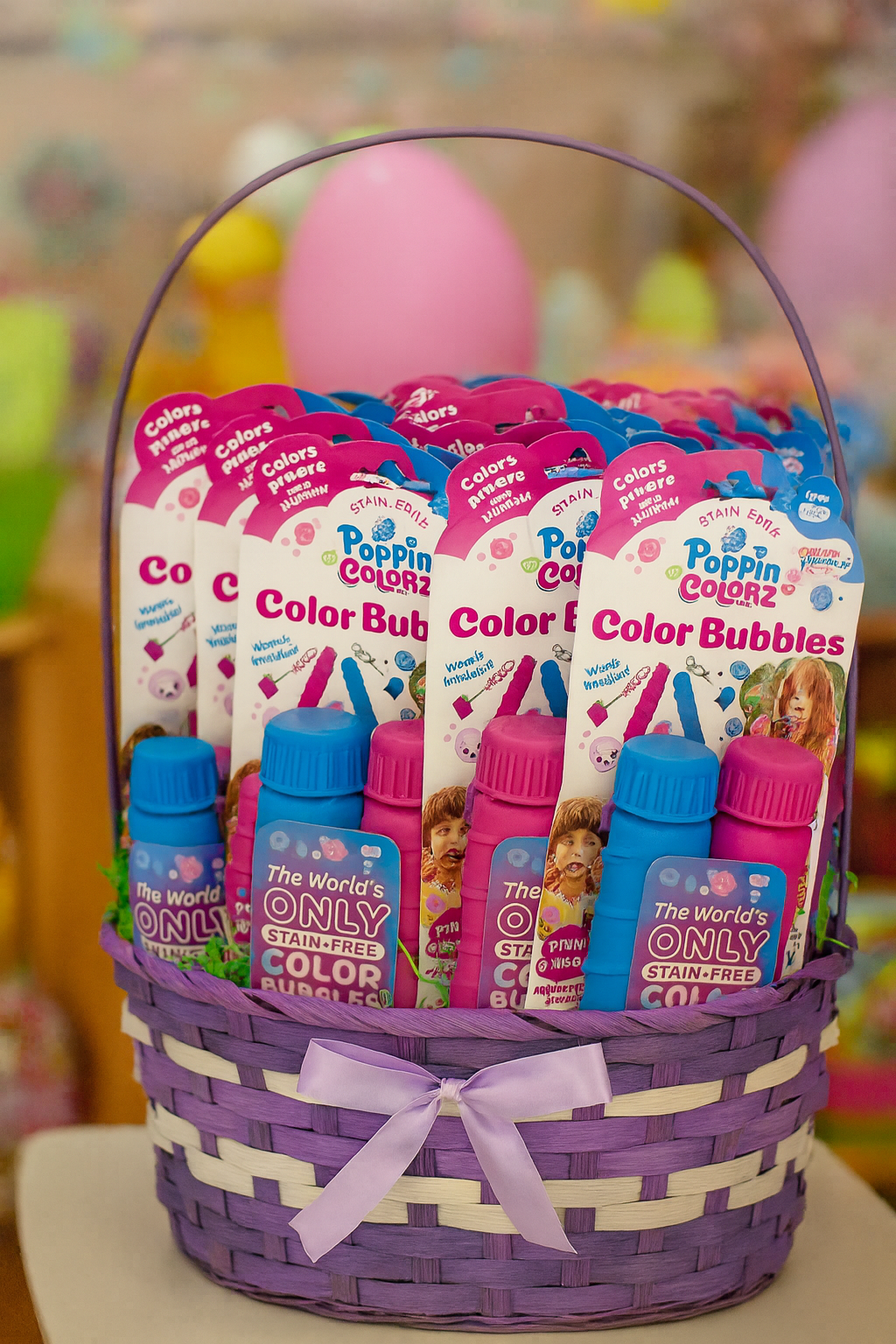 Poppincolorz - Bubbles With Tubes Pack Of 2- Pdq 24 Pcs
