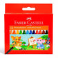 FABER - CASTELL JUMBO WAX CRAYONS 12 COLOR 90MM - Marah Kids