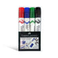 FABER - CASTELL WHITEBOARD MARKER CHISEL WALLET OF 4PC - Marah Kids