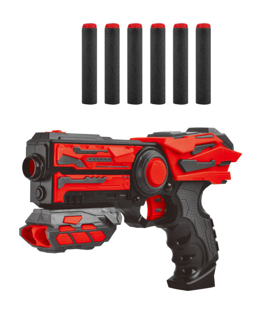 Power Joy Shooterz X Blaster 2 with 6 Foam Bullets, Assorted - 1 Piece - Marah Kids