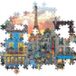 Clementoni Puzzle HQC Street of Paris+Poster 1000 - pieces - Marah Kids