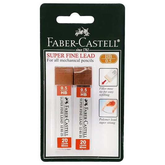 FABER - CASTELL SUPER FINE LEADS 0.5MM HB - Marah Kids