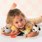 Taf Toys Y Sensory Activity Soft Toy | Plush Rabbit with Teether, 0M+