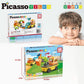 Picasso Magnetic Car Base Backhoe & Excavator 2in1 16 - pieces - Marah Kids